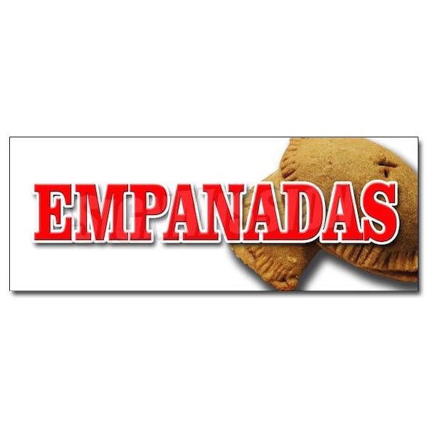 EMPANADAS DECAL sticker latin restaurant food meat chicken hot pocket, D-36 Empanadas